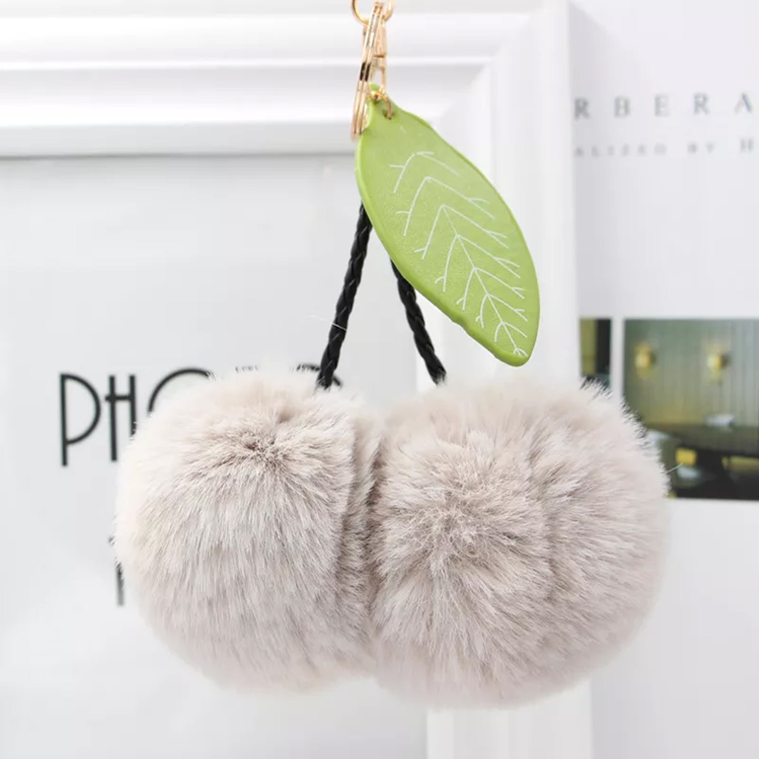 Pom Pom Furball Keychain