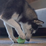 Rolling Dog Play Ball Puzzle and Chew Toy - Infinite Scrolling Rubber Ball Toy for Pets