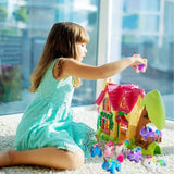 Fuzzy Plush Stuffed Unicorn Keychain