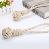 Keep Your Dog's Teeth Healthy and Strong with Our Durable Braided Sisal Cotton Rope Ball Dog Chew Toy