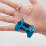 Blue Gamepad Pop it Fidget Keychain