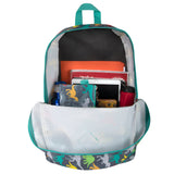 3 In 1 Dino Themed 17 Inch Backpack With Lunch Bag & Pencil Case (1 Case = 24 Pcs) 11.9$/PC
