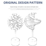 Wooden Spiral Lollipop Spinning Toys