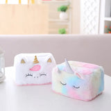 Plush Unicorn Tissue Box