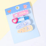 Cartoon Pattern Hair Pins for Children's