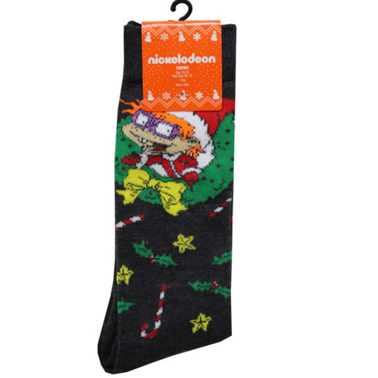 1 Pack Nickelodeon Rugrats Chuckie Mens Crew Socks MOQ-14Pcs, 2.06$/Pc