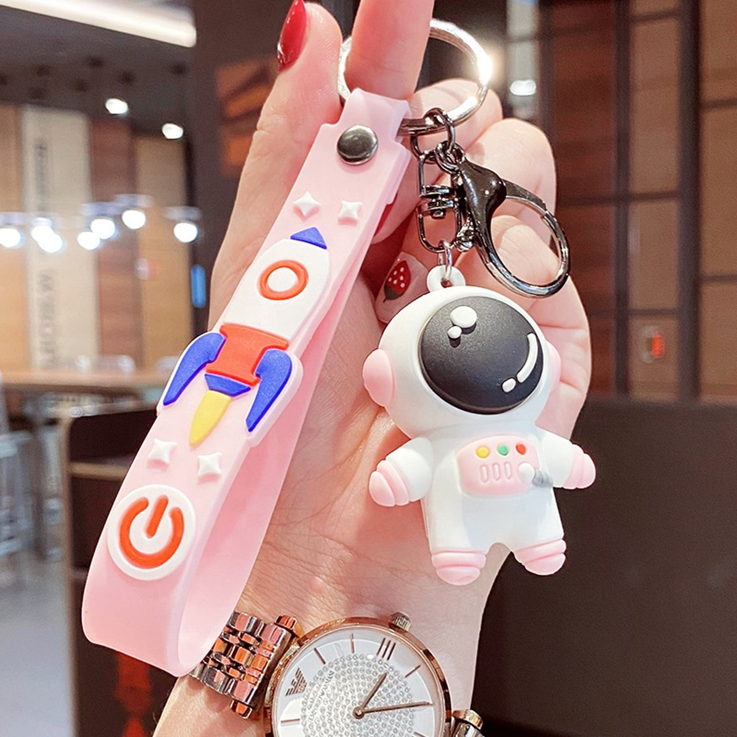 3D Astronaut Keychain With Flap