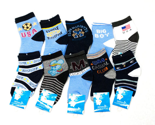 Boys Crew Socks MOQ 12