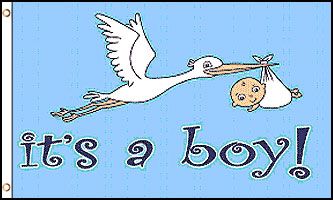 Wholesale IT'S A BABY BOY 3' X 5' FLAG (Sold by the piece)