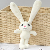 Rabbit Shape Stretchable Ear Soft Stuffed Plush Keychains