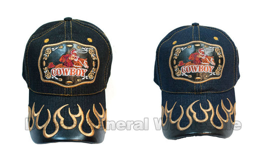 Bulk Buy "Cowboy" Casual Denim Caps Wholesale