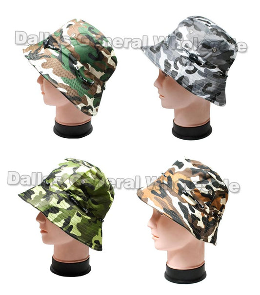 Bulk Buy Adults Camouflage Fishing Hats Wholesale