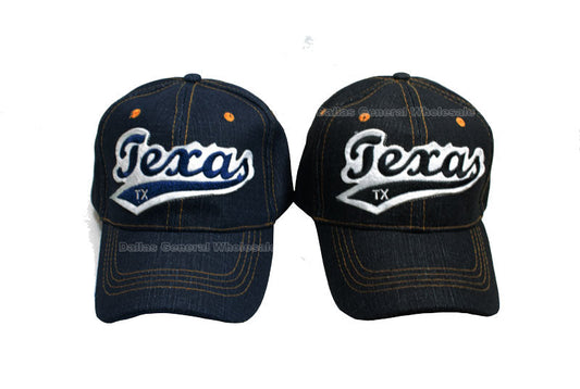 Bulk Buy "Texas"Jeans Casual Baseball Caps