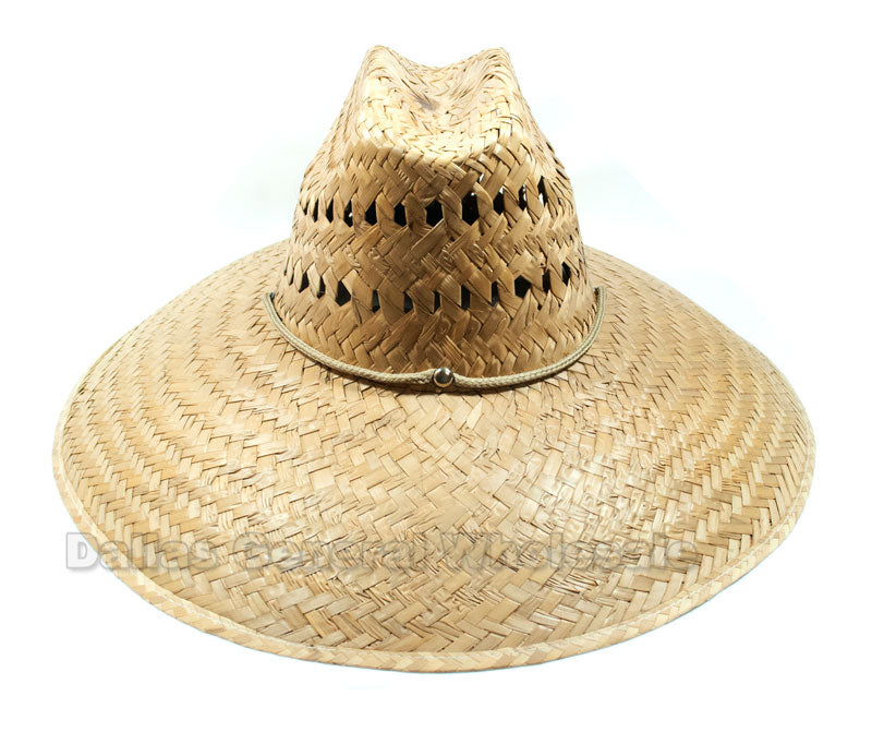Vented Large Sombrero Straw Hats Wholesale