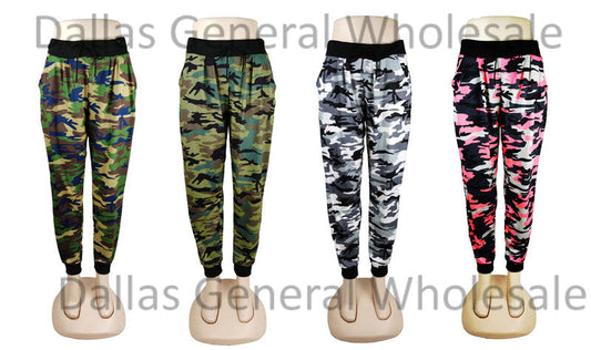 Bulk Buy Girls Camouflage Track Pants Wholesale