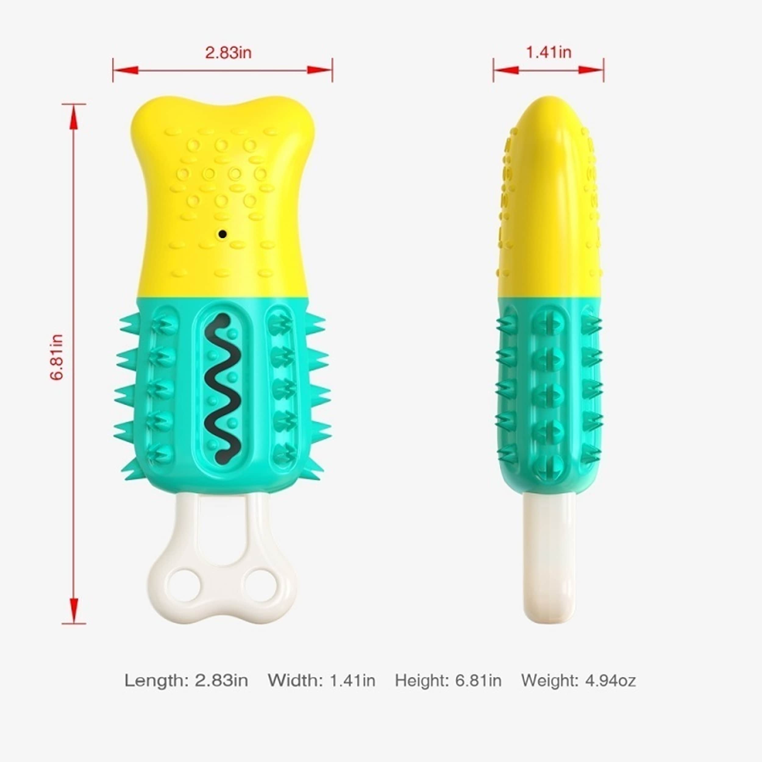 Dimensions Of Puppy Teeth Cleaning Chew Toy