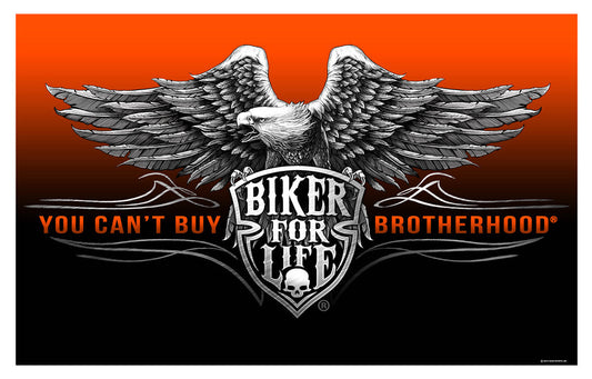 Buy BIKER FOR LIFE ( BROTHERHOOD BIKER DELUXE 3' X 5' FLAGBulk Price