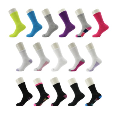Buy Women's Crew Wholesale Sock, Size 9-11 in Assorted Colors - Bulk Case of 96 Pairs