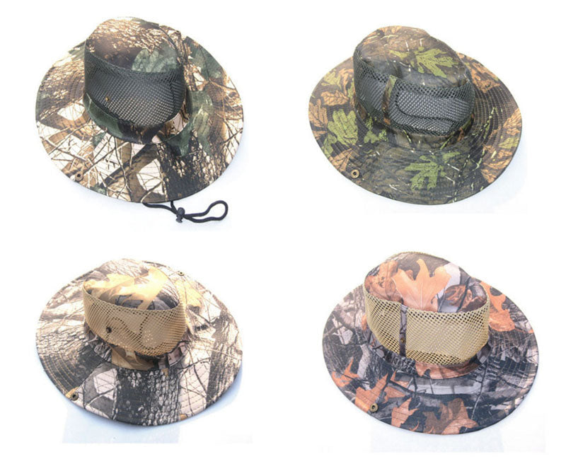 Forest Camouflage Mesh Bonnie Hat - Blend in and Stand Out in The Wilderness