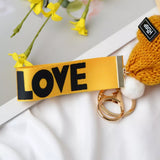 Fur baby keychain with flap for girls