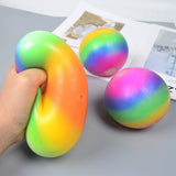 Rainbow Squishy Elastic Sensory Ball