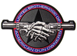 Wholesale JUMBO UNITED BROTHERHOOD GUN SHAKE EMBROIDERED PATCH 11 INCH (Sold by the piece)