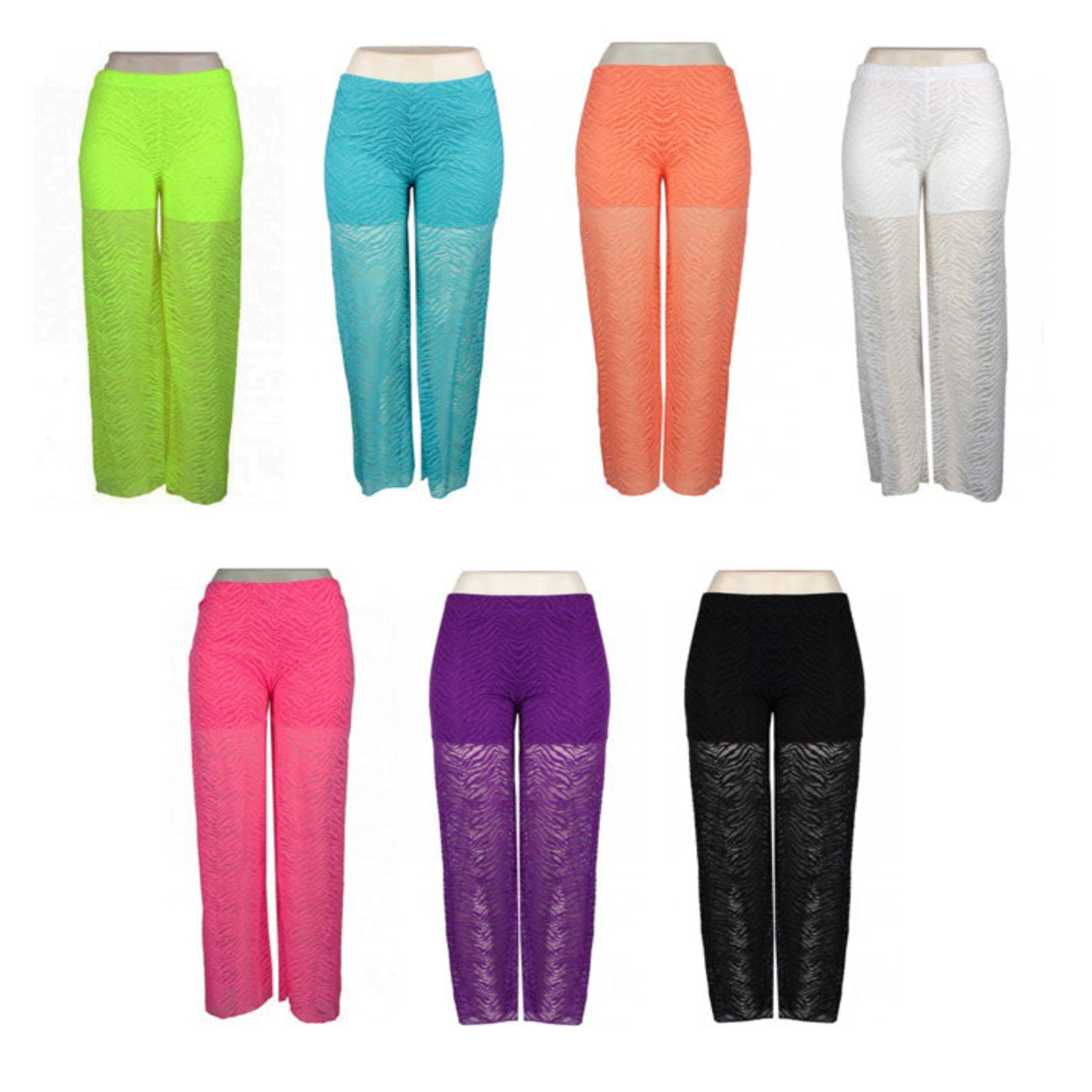 Bulk Buy Ladies Neon Color Beach Pants