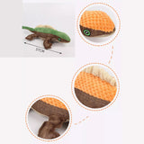 Lizard-Shaped Plush Dog Chew Toy