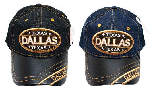 Bulk Buy "Dallas Texas" Jeans Casual Baseball Caps