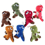 Mini Dinosaur Shape Soft Plush Keychains - Assorted