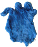 Wholesale NAVY BLUE COLOR DYED RABBIT SKIN PELT (Sold by the piece)