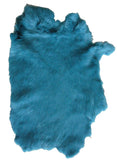 Wholesale LIGHT BLUE COLOR DYED RABBIT SKIN PELT (Sold by the piece)