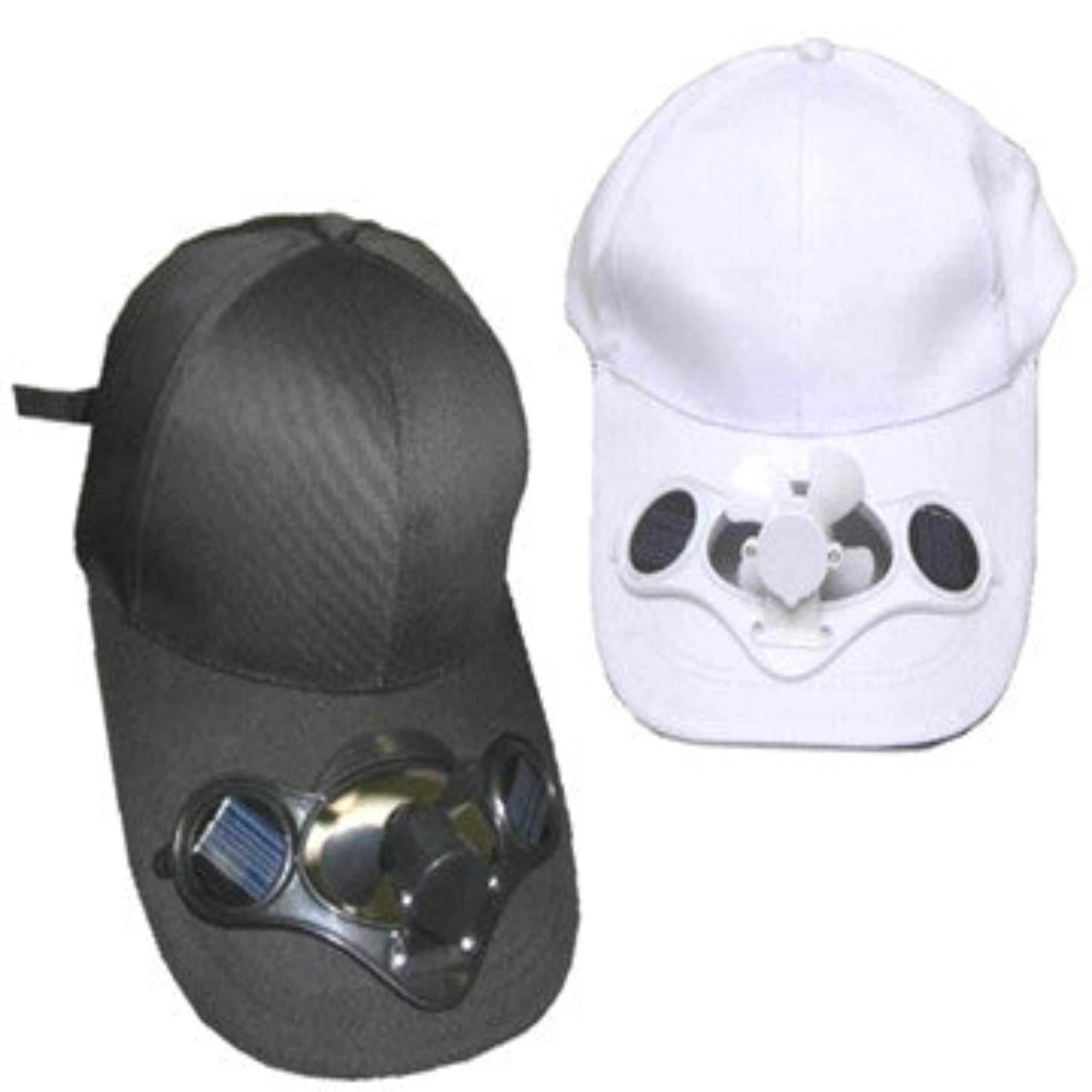 Imported Black Solar Fan Cap | Solar Baseball Hat and Fan Cap for Ultimate Comfort Black
