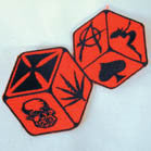 Buy IRON CROSS DICE 4 INCH PATCH -* CLOSEOUT AS LOW AS .75 CENTS EABulk Price