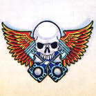 Buy PISTON SKULL WITH WINGS 4 INCH PATCH ( Sold by the piece or dozen *- CLOSEOUT AS LOW AS 75 CENTS EABulk Price