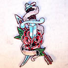 Buy SWORD AND ROSE 4 INCH PATCH ( Sold by the piece or dozen *- CLOSEOUT AS LOW AS 75 CENTS EABulk Price