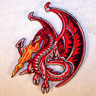 Buy FIRE DRAGON 4 INCHPATCH ( Sold by the piece or dozen *- CLOSEOUT AS LOW AS $1 EABulk Price