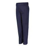 Wholesale Kid's Flat Front Double Knee Pants - Navy( 1 Case= 24 Pcs) 11.9$/pc