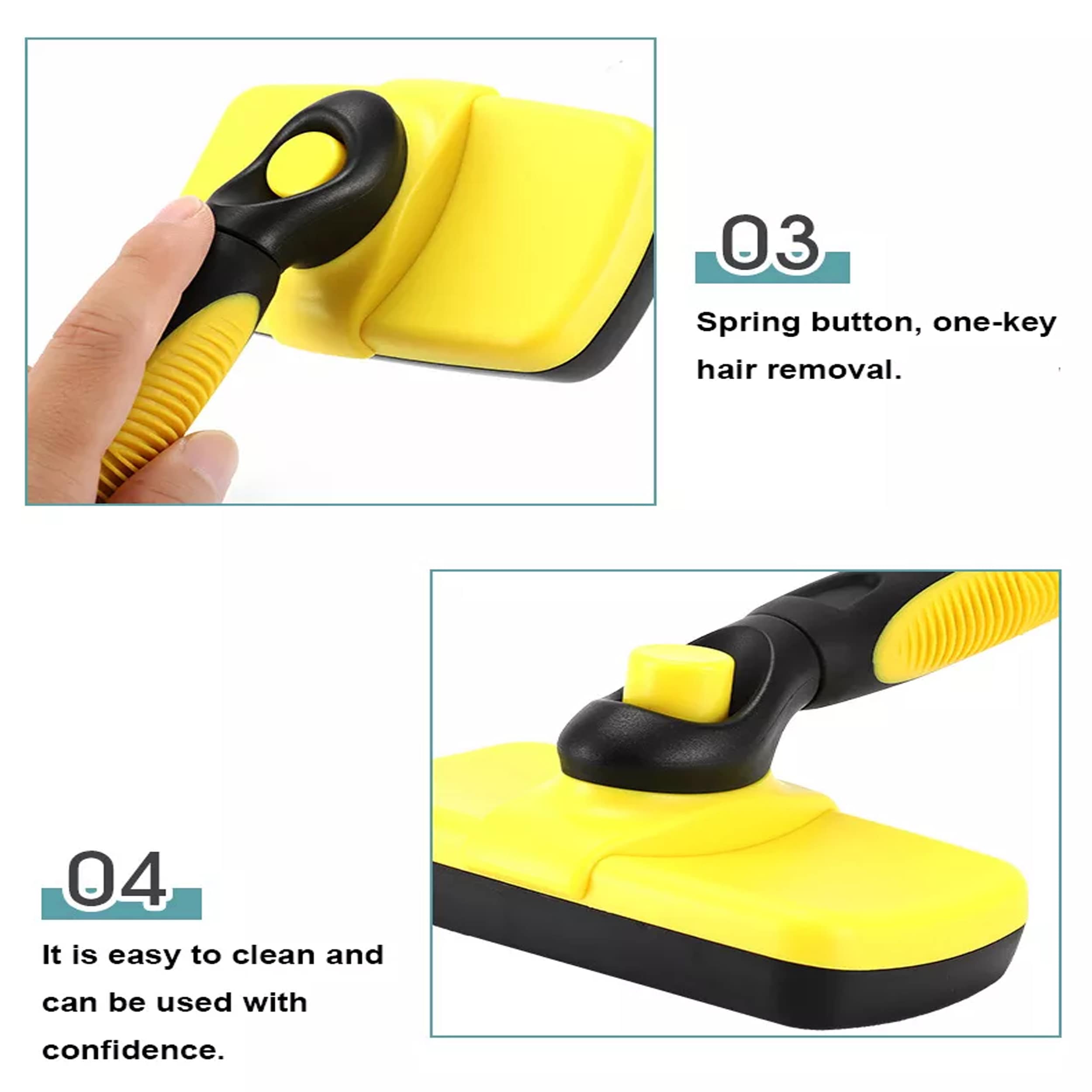 Demonstration Of Self Cleaning Pet Grooming Brush