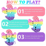 How to play with  halloween ghost shape pop it fidget toys