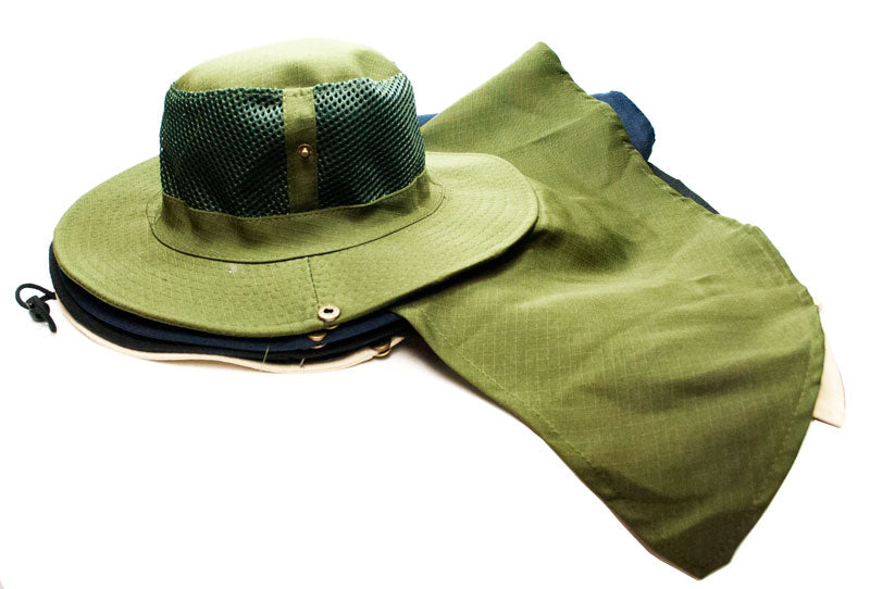 Mesh Boonie Hats with Flap Neck Cover - Stay Cool and Protected Outdoors