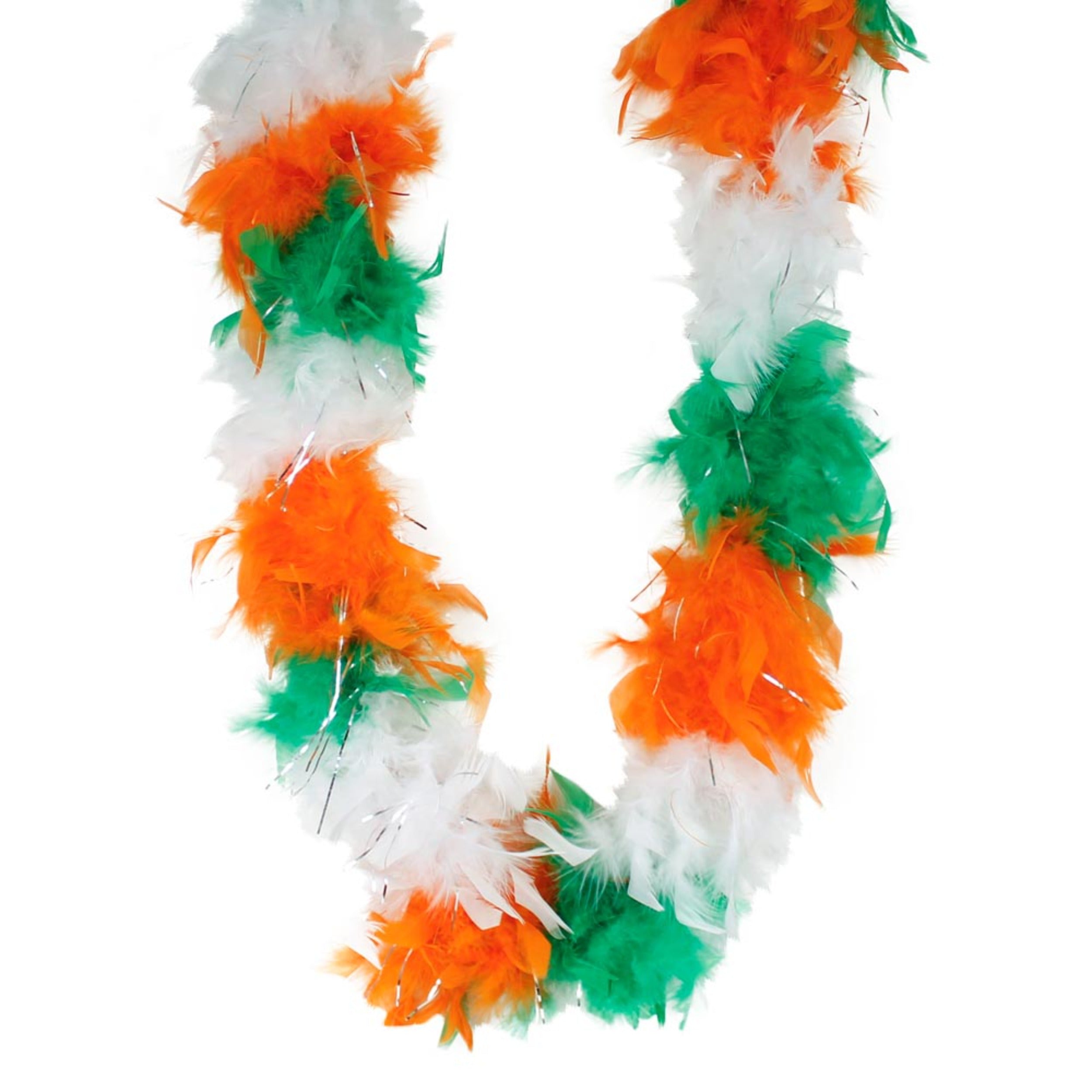 funcarnival-com Accessorize with Flair: Irish Tri-Color Feather Boa