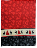 Wholesale CHRISTMAS PRINT LARGE 50X60 IN PLUSH  THROW BLANKET