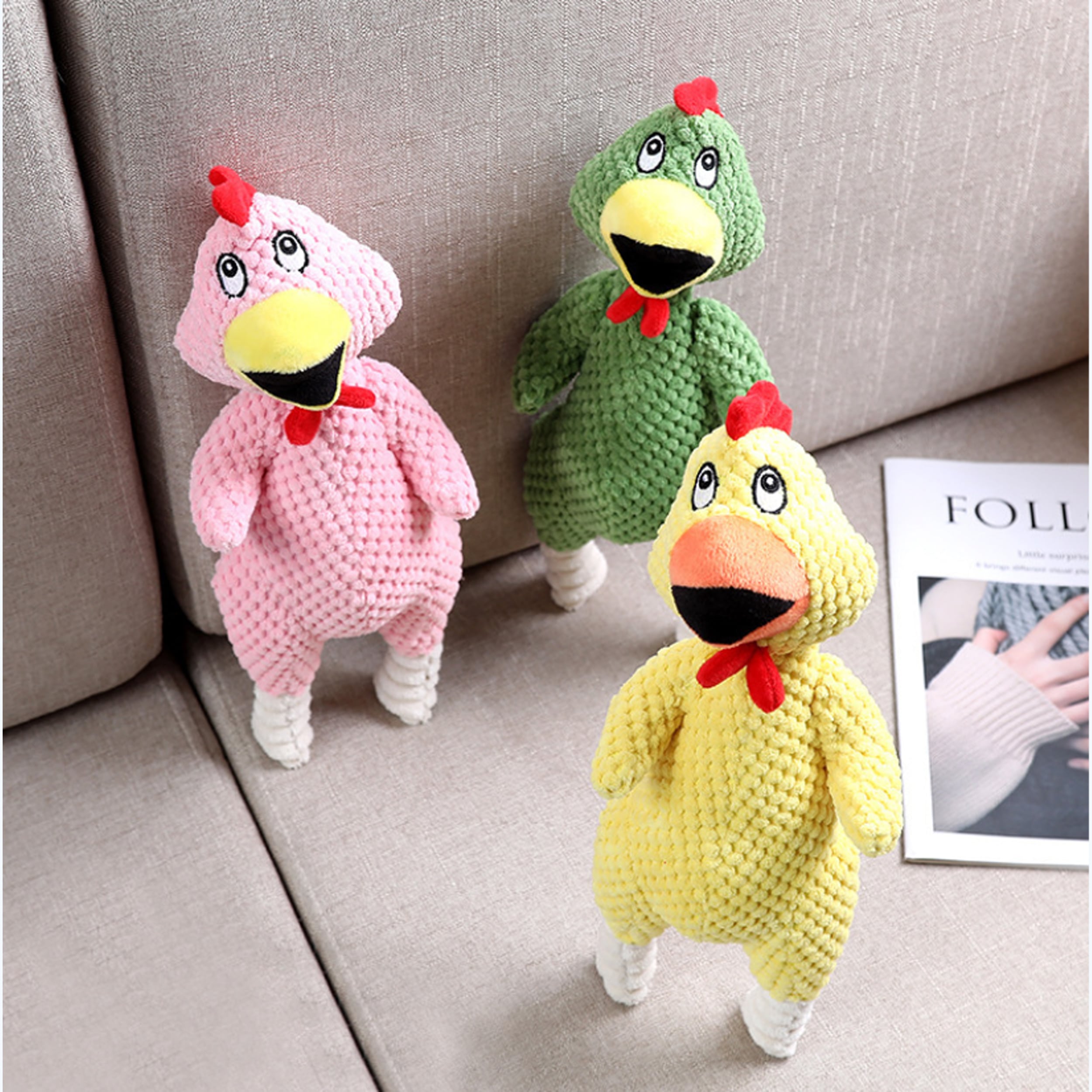 Chicken Plush Teeth Clean Dog Chew Toys