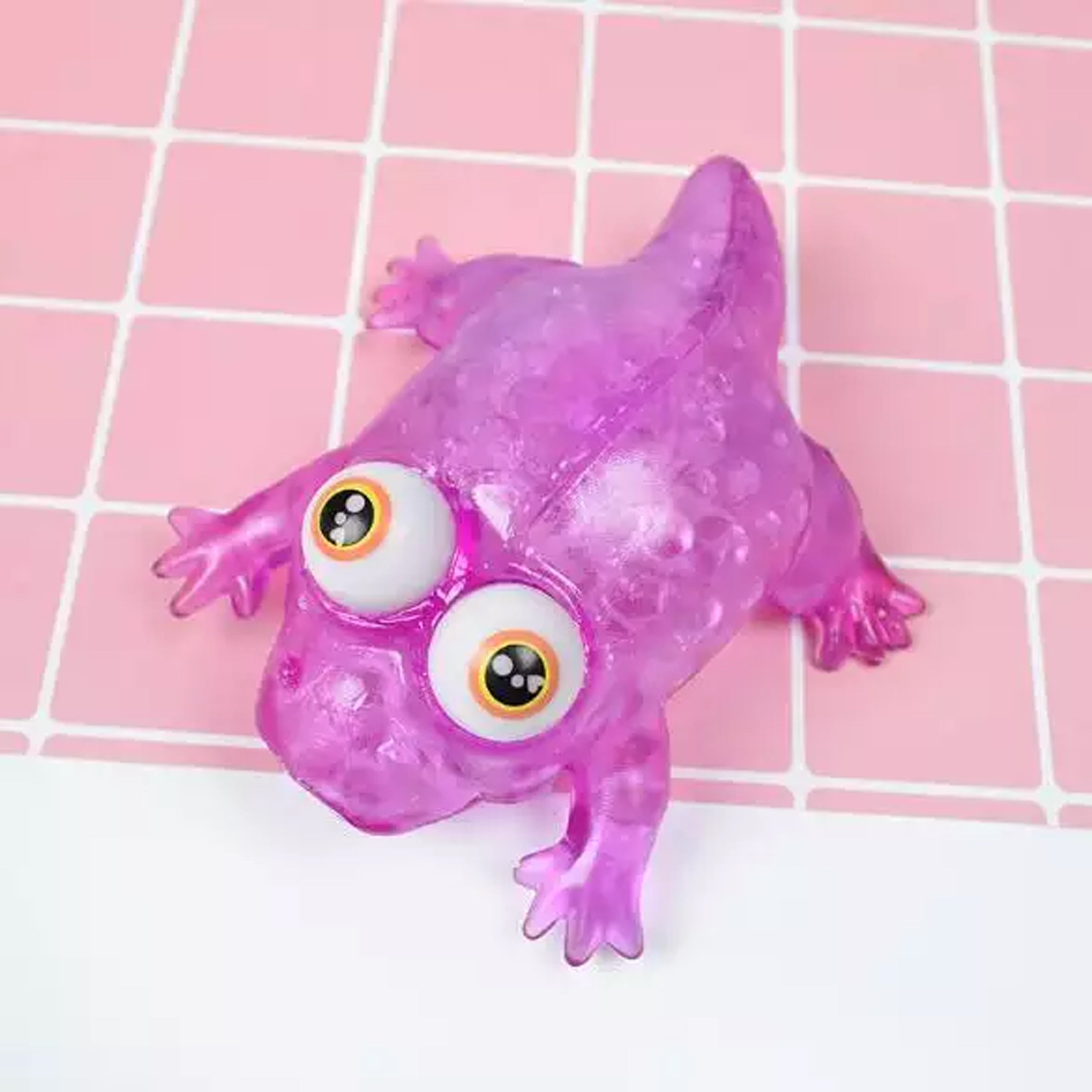 Flashing Squishy Frogs with Beads (Per Dozen)