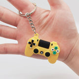 Yellow Gamepad Pop it Fidget Keychains