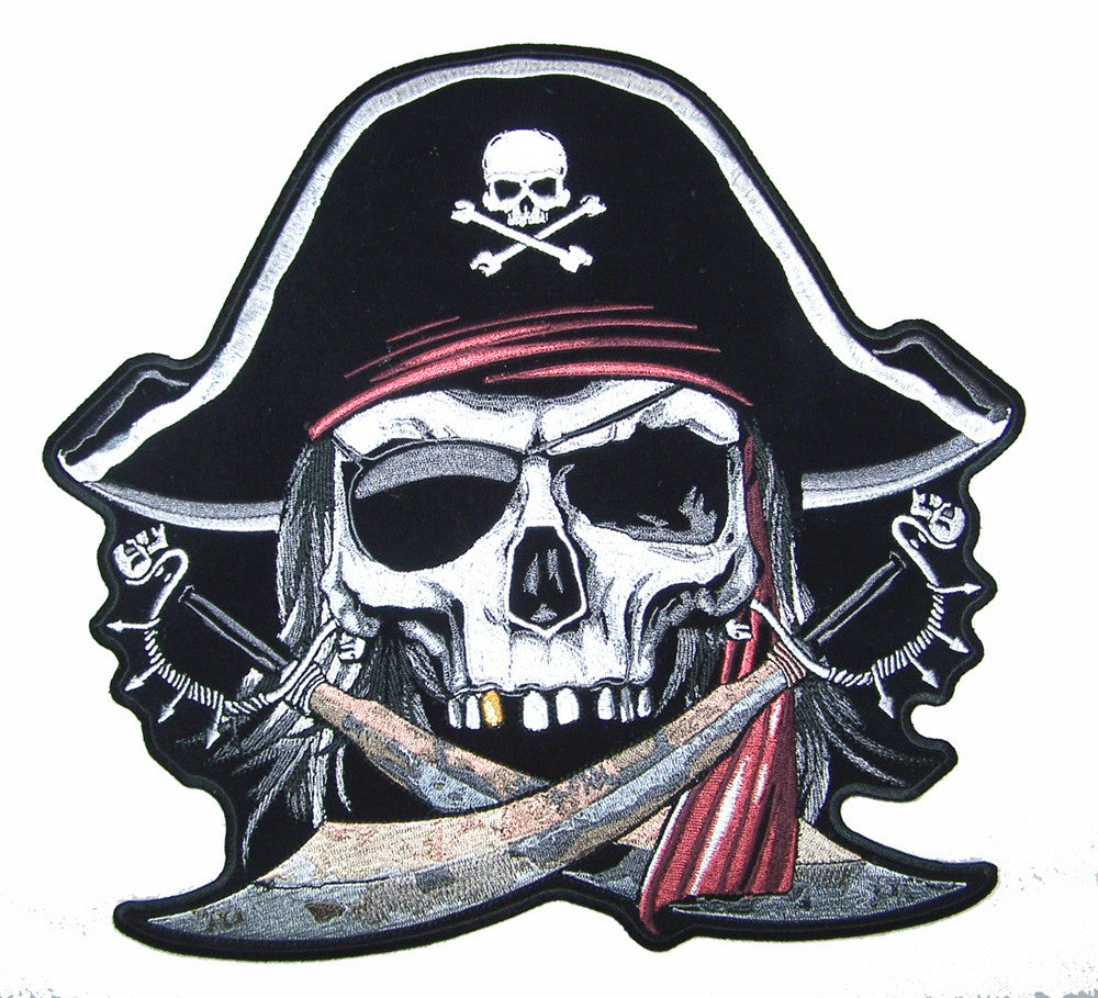 Buy JUMBO PIRATE WITH GOLD TOOTH PATCH 11 INCHBulk Price