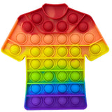 Rainbow T- shirt Pop It Fidget Toy