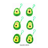 Avocado Printed Stylish Coin Purse Keychains (Sold by DZ=$23.88)