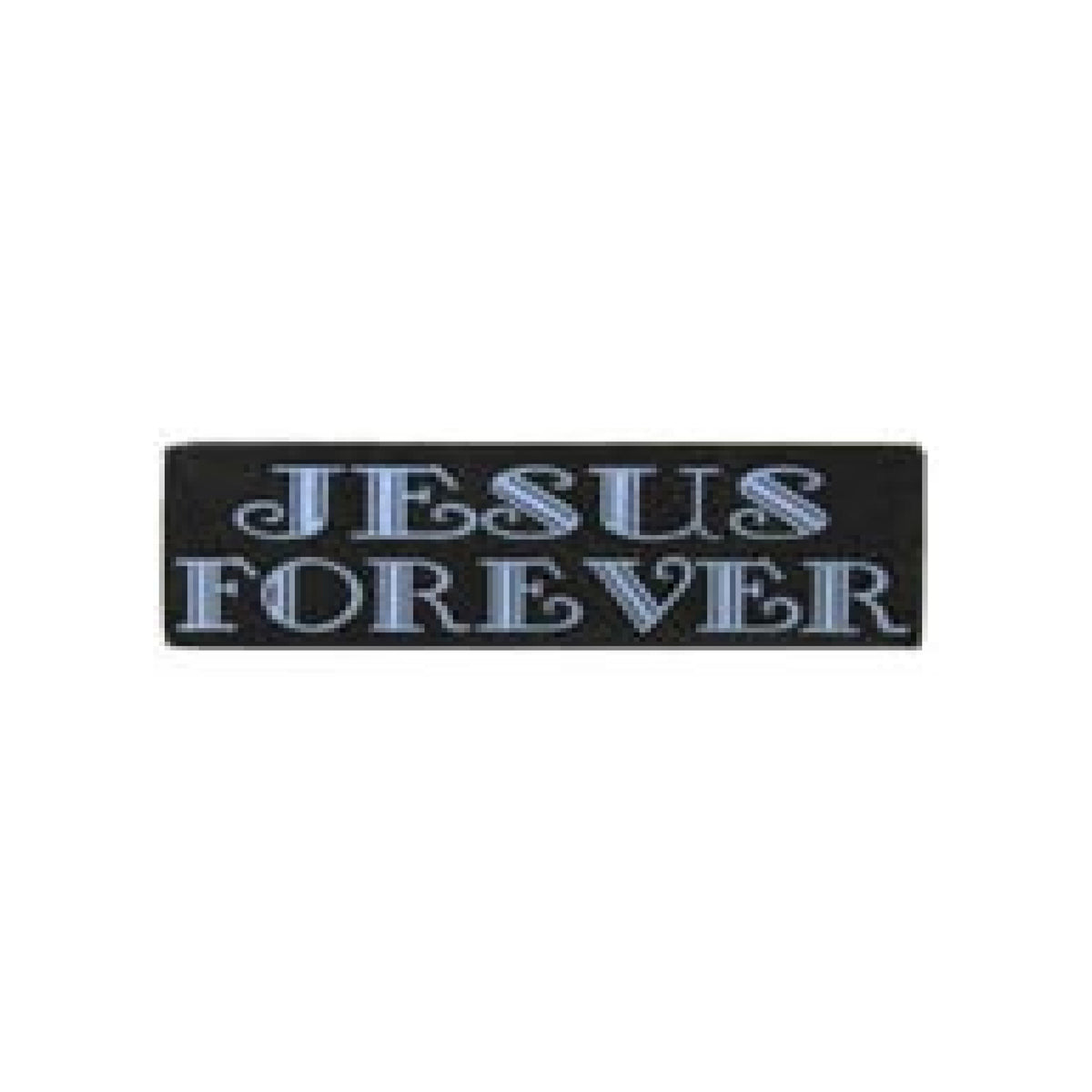 Wholesale Jesus Forever Message Printed Jacket Pin - Inspirational Christian Accessory